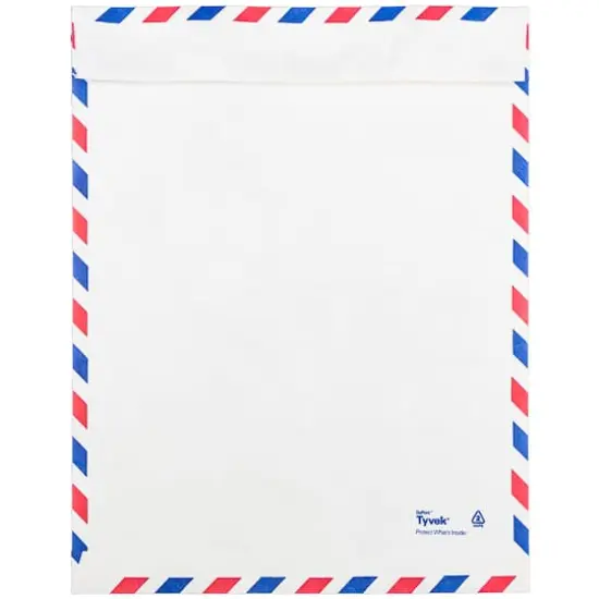 JAM Paper 10" x 13" White Airmail Tyvek Envelopes, 25ct. {3}