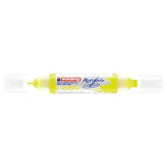 edding&reg; 5400 Acrylic 3D Double Liner Marker Neon Yellow {3}