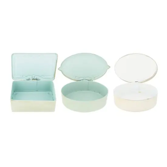 Hello Honey&reg; Bird Images Metal Boxes with Attached Lid Set, 3ct. {7}