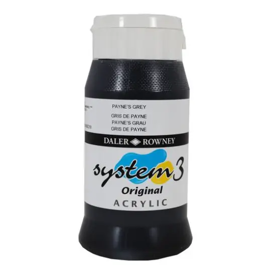 Daler-Rowney&reg; Original System 3 Acrylic, 500mL 065 Payne's Gray {1}