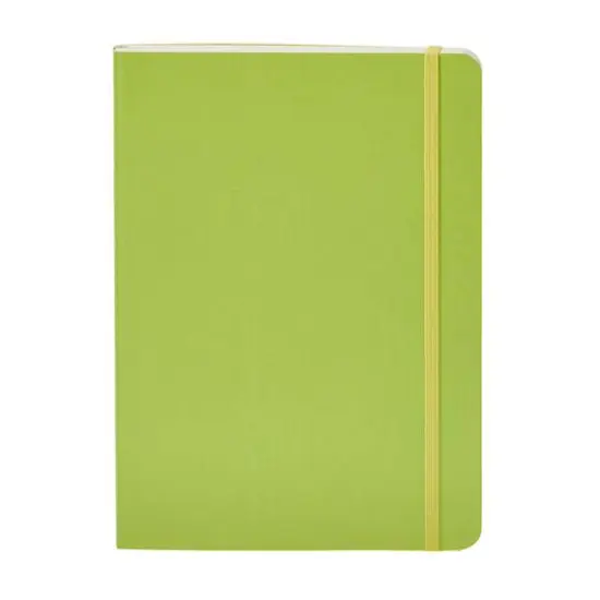 Fabrian&reg; EcoQua Plus A5 Lined Stitch-Bound Notebook Lime {5}
