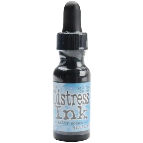 Tim Holtz Distress&reg; Ink Pad Reinker Salty Ocean {1}