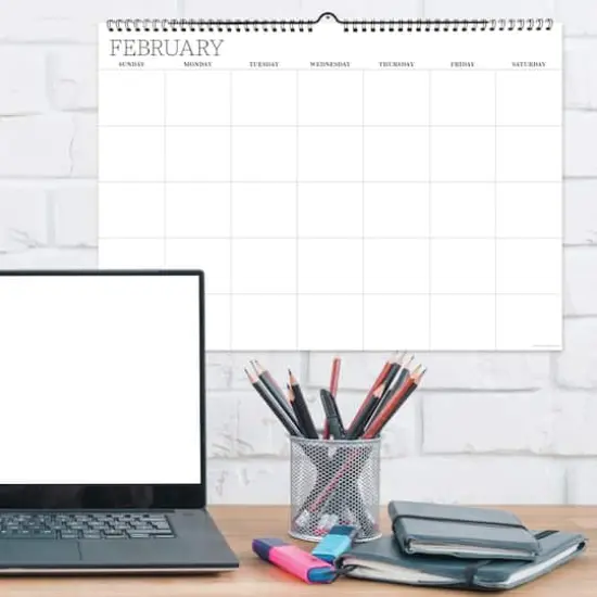 TF Publishing Medium Dry Erase Wired Hanging Horizontal Wall Calendar {5}