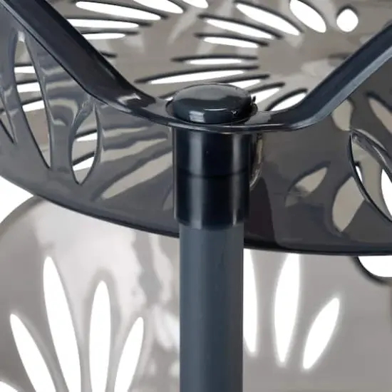 Kitchen Details Smoke Gray 4-Tier Large Basket Shelf {5}