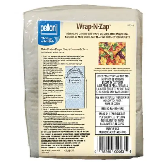 Pellon&reg; Wrap-N-Zap&reg; 45" x 1yd. Microwaveable Cotton Batting {3}