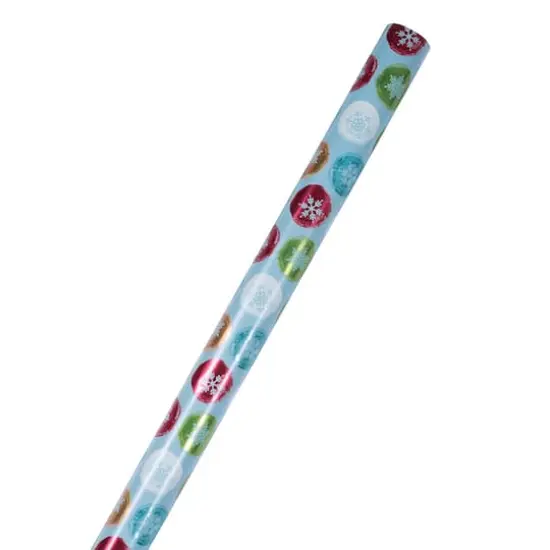 JAM Paper Painted Snowflake Orbs Gift Wrap {5}