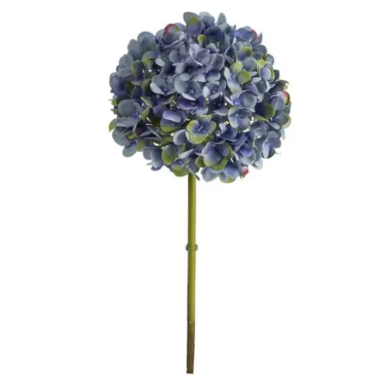 Blue Hydrangea Artificial Flower Stem, 3ct. {1}