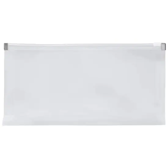 JAM Paper 5" x 10" Plastic Zip Closure Envelopes, 12ct. Clear {1}