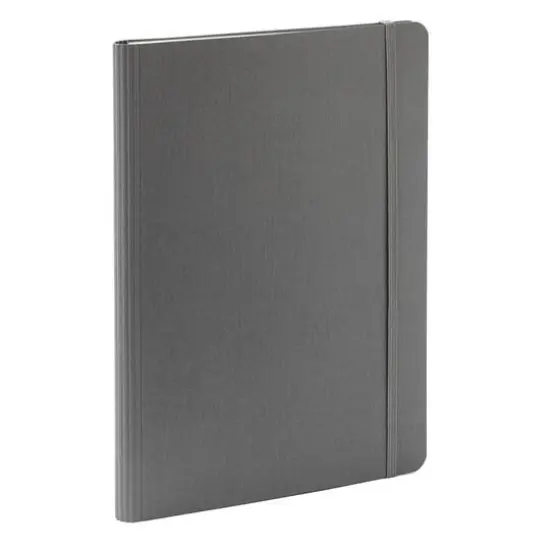 Fabriano® EcoQua Plus A5 Lined Hidden Spiral-Bound Notebook Gray {4}