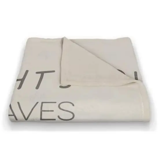 Off-White Autumn Words Fleece Blanket {3}