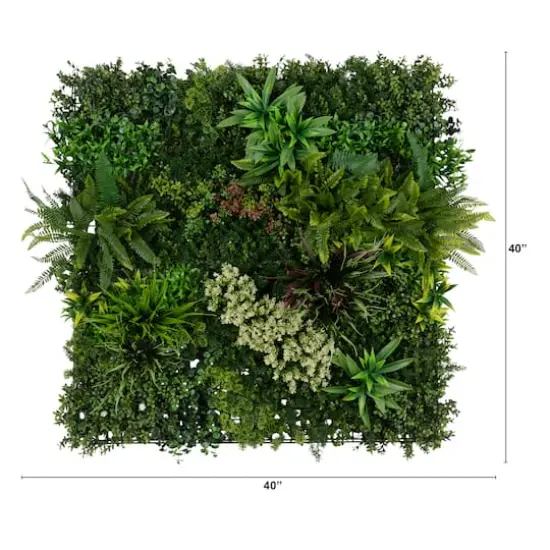 40" Amazon Rainforest Artificial Living Wall Panel {3}