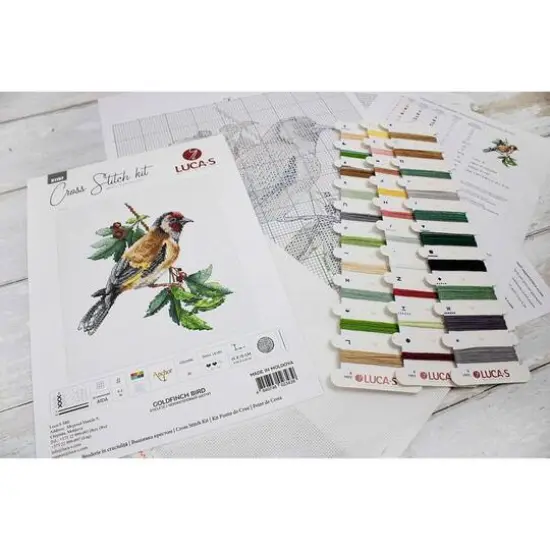 Luca-s Goldfinch Bird Counted Cross Stitch Kit {8}