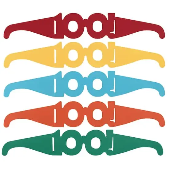 Creativity Street&reg; 100 Days of School 16" Paper Glasses Pack, 3ct. {3}