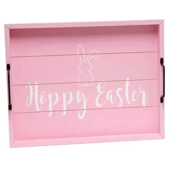 Elegant Designs&trade; 15.5" Hoppy Easter Serving Tray with Handles {1}