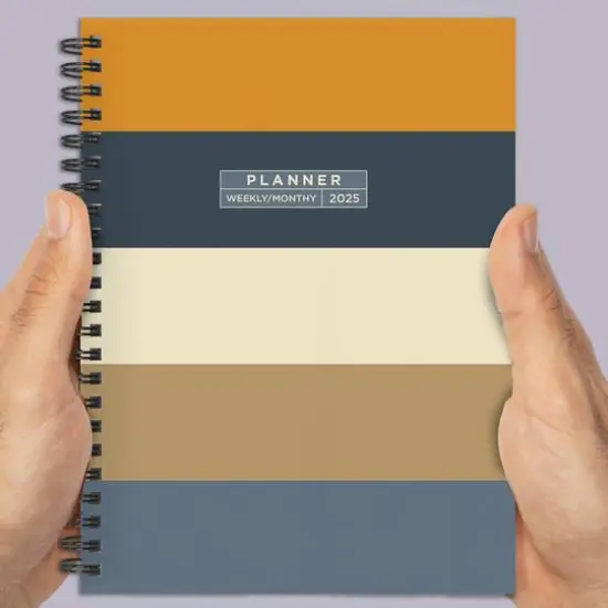 TF Publishing 2025 Medium Element Layers Weekly Monthly Spiral Planner {8}