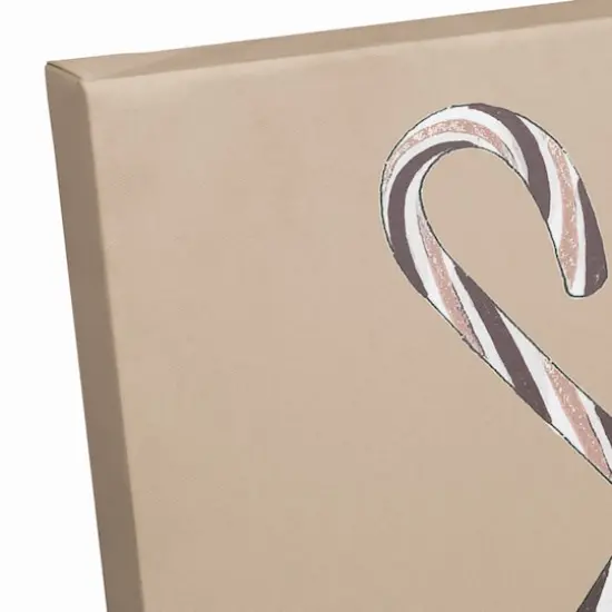 Sweet Christmas Candy Cane Canvas Wall Art {4}
