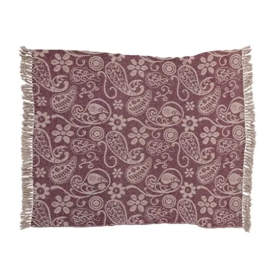 Hello Honey&reg; Paisley Pattern Recycled Cotton Throw Blanket {1}