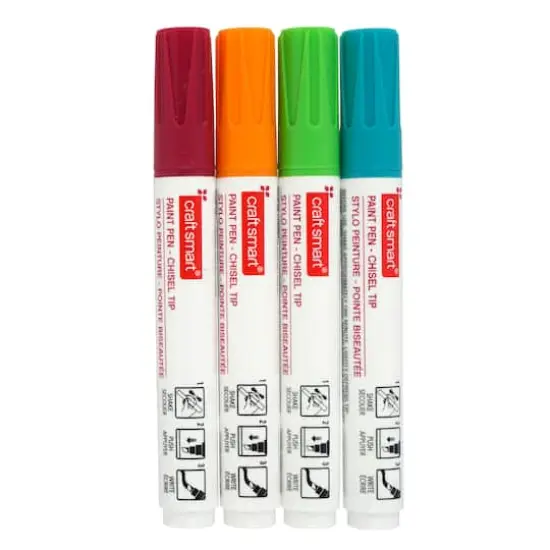 Brights Chisel Tip Paint Pen Set by Craft Smart&reg; {1}