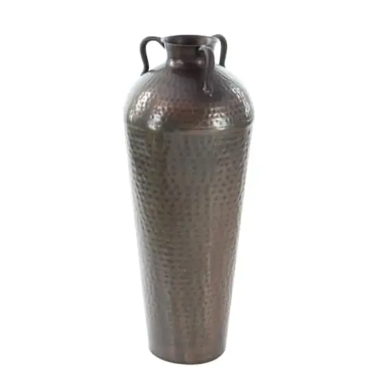 Brown Metal Rustic Vase, 32" x 12" x 12" {5}