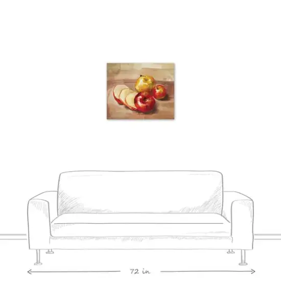 Apple Still Life Canvas Wall Art {6}