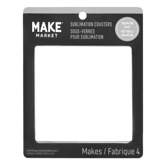 3.7" Square Sublimation Coasters by Make Market&reg;, 4ct. {3}