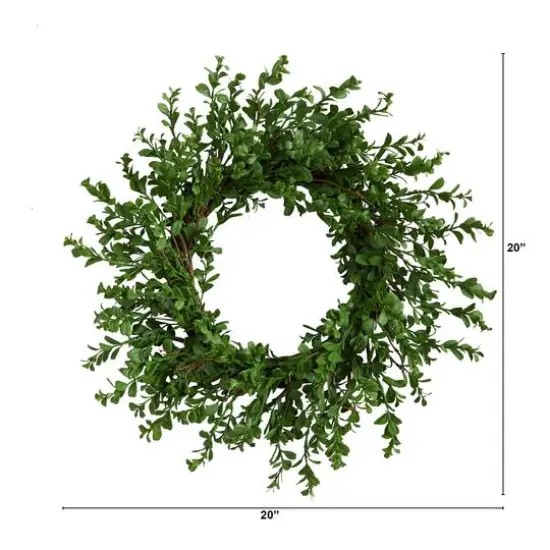 20" Boxwood Wreath {3}