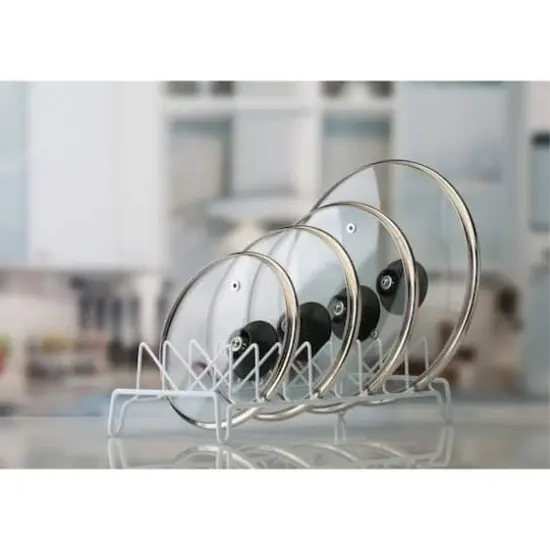 Kitchen Details Lid Organizer White {4}