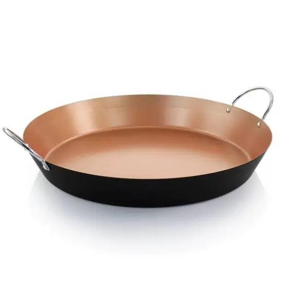 Oster Stonefire 16'' Copper Nonstick Carbon Steel Paella Pan {8}