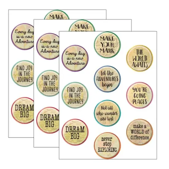 Teacher Created Resources Travel the Map Positive Saying Accents, 3 Packs of 30 {1}