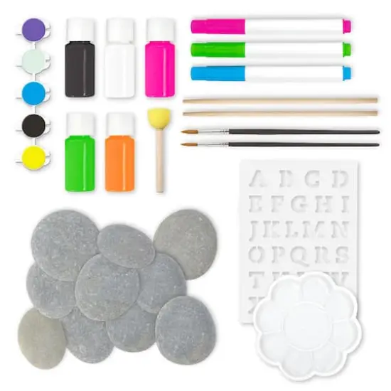 Hinkler DIY Rock Painting the Complete Neon Rock Art Kit {5}