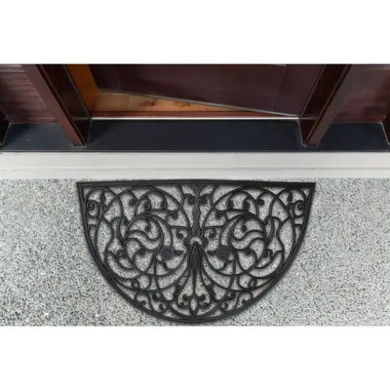 DII&reg; J&M French Arch Half Round Rubber Doormat {6}