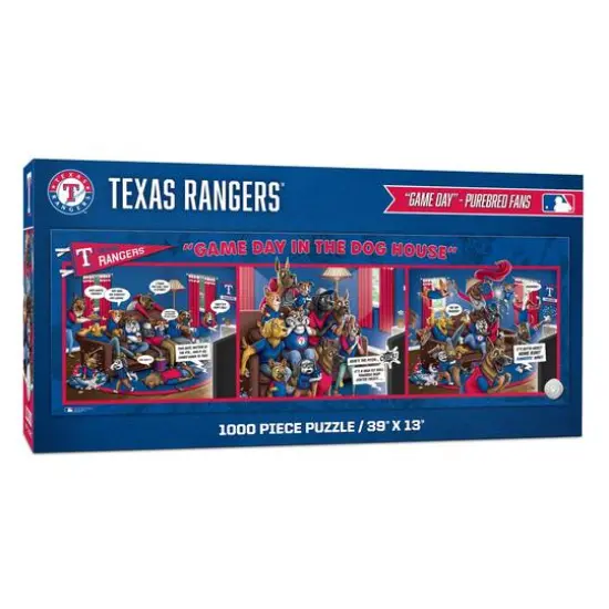 MLB Game Day in the Dog House 1,000 Piece Puzzle Texas Rangers {1}