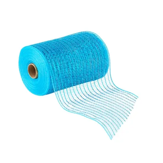 5.5" x 45ft. Mesh Wide Ribbon by Celebrate It&reg; Turquoise {1}