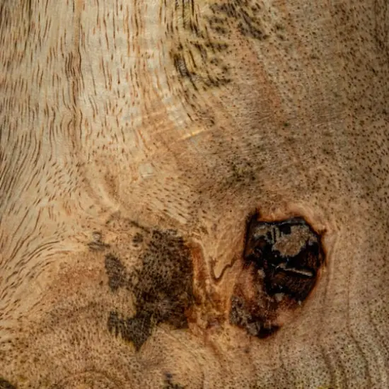 Hello Honey&reg; 14" Round Natural Wood Hand-Carved Taper Candle Holder {6}