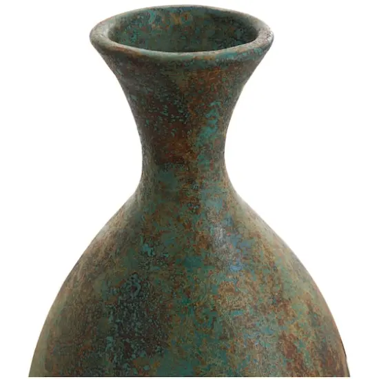 3ft. Green Ceramic Tall Distressed Antique Style Vase {5}