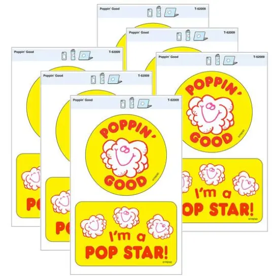 TREND Enterprises&reg; Poppin' Good Vinyl Stickers, 2 Per Pack, 6 Packs {1}