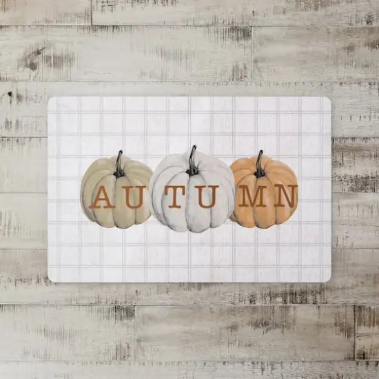 Autumn Pumpkins Floor Mat {3}