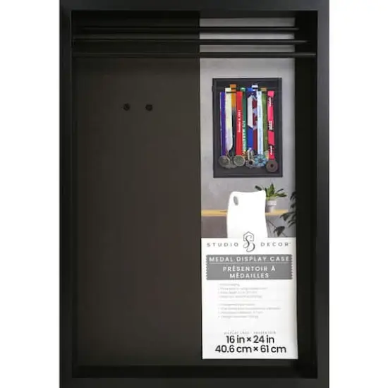 16" x 24" Black Medal Display Case by Studio D&eacute;cor&reg; {1}