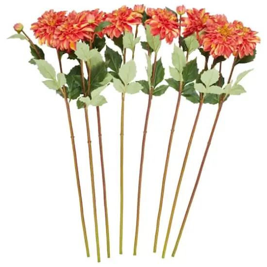 30" Red Dahlia Artificial Flower Stem, 8ct. {1}