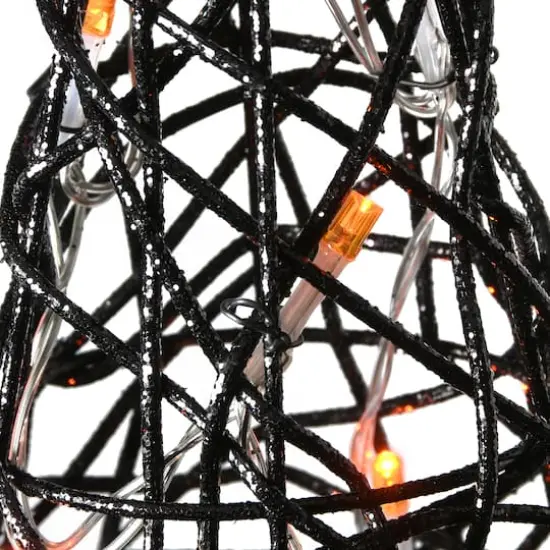 23" Black LED Witch Hat Halloween Garden Stakes {4}