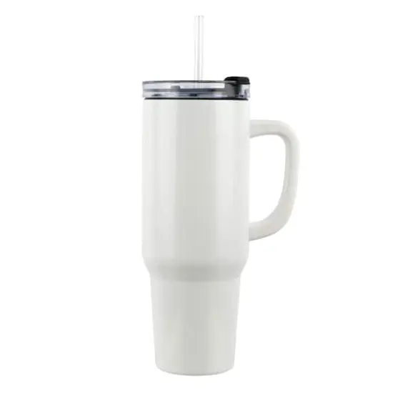 40oz. Stainless Steel Sublimation Tumbler with Handle by Make Market&reg; {1}