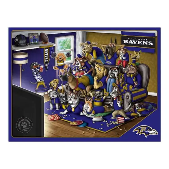 NFL Purebred Fans A Real Nailbiter 500 Piece Puzzle Baltimore Ravens {5}