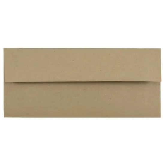 JAM Paper #10 Business Premium Brown Kraft Straight Flap Envelopes, 50ct.  {1}