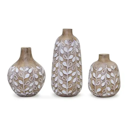 Decorative Floral Print Vase Set {1}