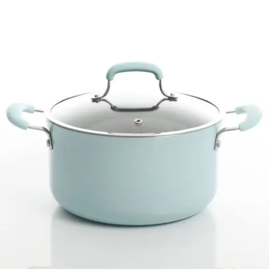 Kenmore&reg; Elite Andover 10-Piece Glacier Blue Nonstick Aluminum Cookware Set {8}