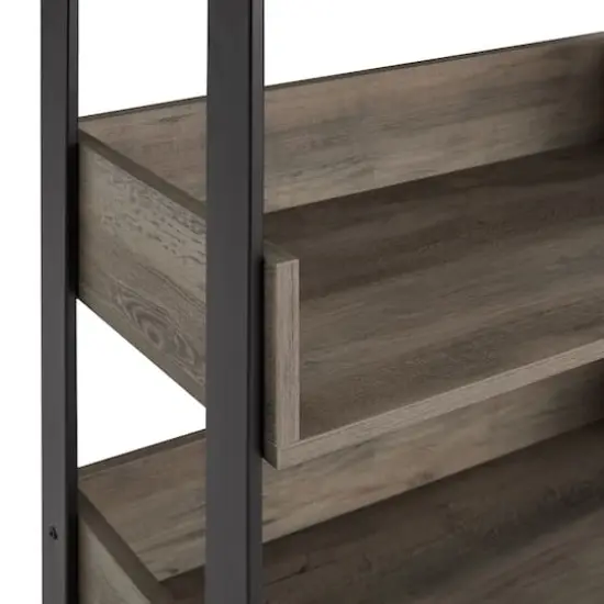 Walker Edison 64" Graywash 5-Shelf Bookshelf {4}
