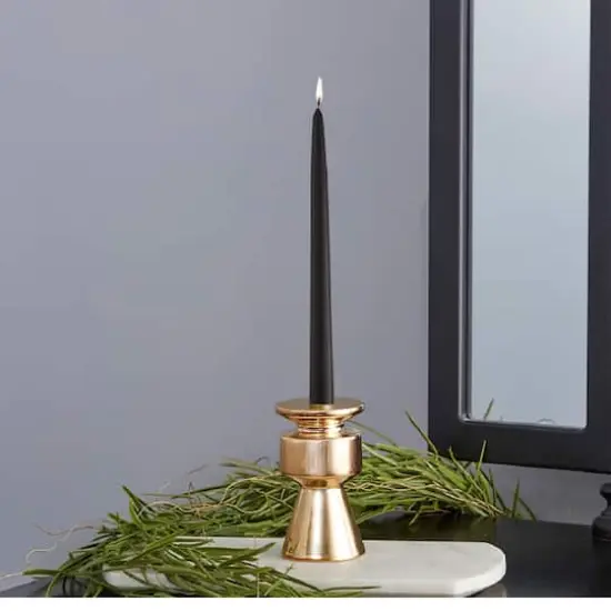 Root Candles 9" Unscented Taper Candles, 12ct. Black {4}