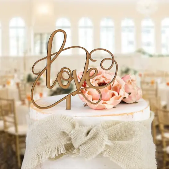 Hortense B. Hewitt Co. Woodgrain Love Cake Pick {3}