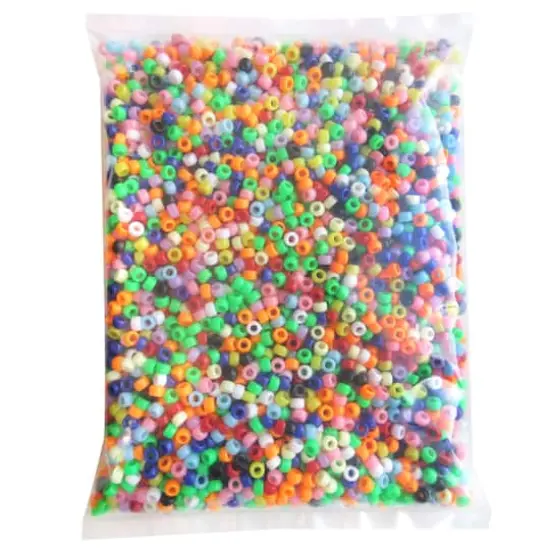 1lb. Opaque Pony Beads by Creatology&trade;, 4mm x 7mm {5}