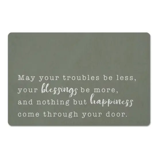 18" x 27" Sage May You Blessings be More Floor Mat {1}